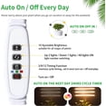 thumbnail image 3 of LED Grow Light Strips, Full Spectrum Plant Growing Lights for Indoor Plants 3000K, 144 LEDs Plant Lamp with 3/9/12H Timer, 10 Dimmable Levels, 3 Head 13 Inches, 3 of 16