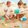 thumbnail image 5 of Rciityk 9Pc Kids Beach Toys Set with Shovels Molds & Tools Sandbox Toys for Toddlers 3-10 Sand Bucket, Shovel, Rake, Watering Can | Birthday Gift for Girls Boys, 5 of 6