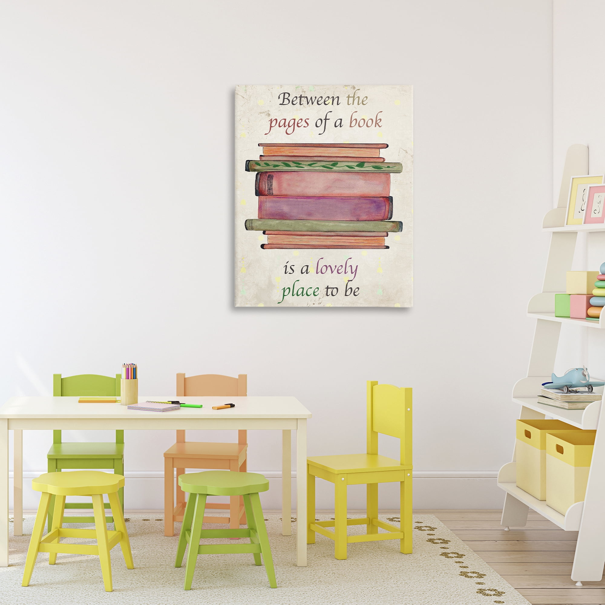 Stupell Industries Between Pages Of A Book Canvas Wall Art, design by Julia Frost