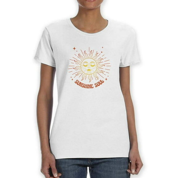 Sunshine Soul T-Shirt Women -Smartprints Designs, Female x-Large