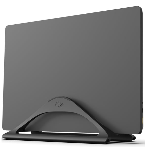 HumanCentric Support Vertical pour Ordinateur Portable pour Bureaux en Noir Mat, Support Vertical Réglable pour Accrocher Apple MacBook, MacBook Pro et Autres Ordinateurs Portables