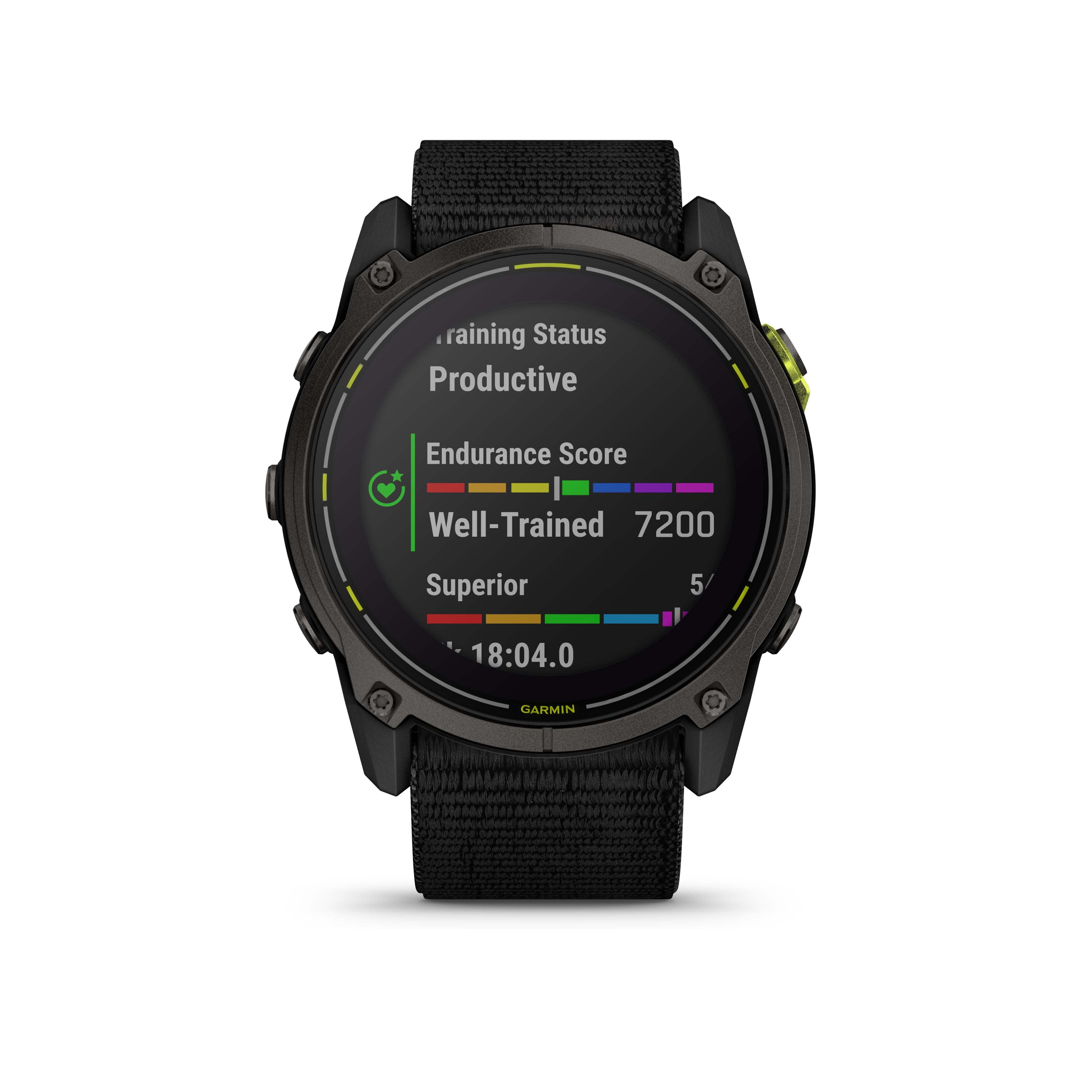 Restored Garmin Enduro 3, Solar, Sapphire Multisport GPS Smartwatch Carbon Gray DLC Titanium with Black Ultrafit Nylon Strap, 90 Days Battery, Built-in LED Flashlight, Bundle (Refurbished)