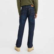 Levi's Men's 505 Regular Fit Stretch Straight Leg Jeans 5 Pocket, Dark Wash, 36x30