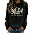 thumbnail image 5 of Womens Tops Fall Sales Witch Graphic Print Lightweight Pullover Halloween Sweatshirt for Women, 5 of 6