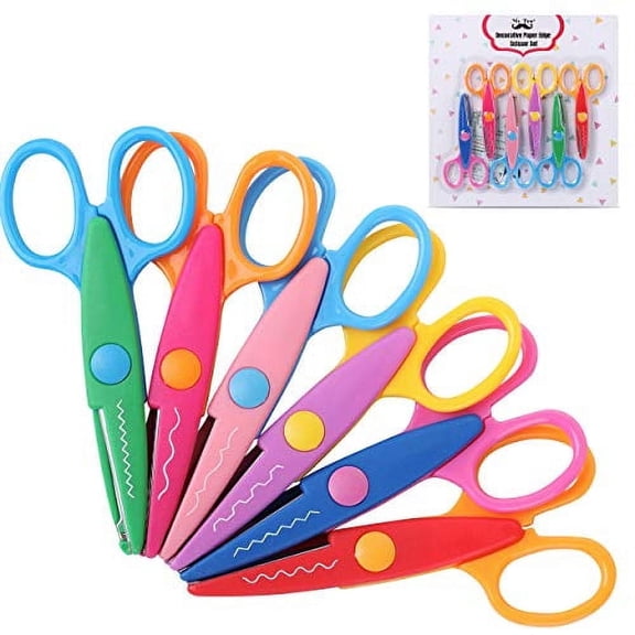 Mr. Pen- Craft Scissors Decorative Edge, 6 Pack, Zig Zag Scissors