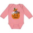 thumbnail image 3 of Inktastic Halloween Kitties in Pumpkin Boys or Girls Long Sleeve Baby Bodysuit, 3 of 5