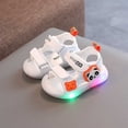 thumbnail image 2 of CAIVO Summer Soft Sole Walking Shoes Boys Girls Light Up Sandals Toddlers Kick Beach Shoes Solid Color Relaxed Fit Shoes for Toddler Child, 2 of 4