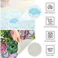thumbnail image 5 of Dreamtimes Bath Mats Toiletry Mat Set, Fluffy Plush Absorbent Bath Rugs Carpet Non Slip Bottom for Bathroom Floor Toilet Tub and Shower-Vibrant Flowers, 5 of 5