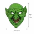 thumbnail image 3 of Mask Green Goblin Mask Latex Full Face Adult Halloween Mask for Masquerade Party Spooky Haunted House Accessory, 3 of 6