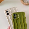 thumbnail image 4 of Compatible with iPhone 11 Case,Cute 3D Water Ripple Pattern Curly Wave Frame Soft TPU Back Full Body Screen Camera Protective Cover Bumper Shockproof case for Women and Girls-White, 4 of 12