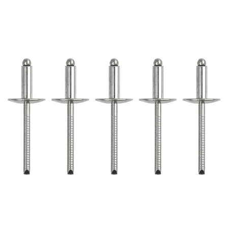 

5pcs Blind Rivet Grip 4.8mm x 13mm Mandrel 2.8mm Dia. 304 Stainless Steel Hand Tools for Car