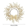 thumbnail image 3 of dajkiuy Christmas Wreath, 13 Inch Artificial Berry Wreath Winter Wreath with Bowknot Christmas Decoration for Front Door Home Indoor Outdoor Farmhouse Wall Window Xmas Holiday, 3 of 6