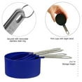 thumbnail image 3 of Reston Lloyd 8pc Measuring Cups & Spoons for Dry & Liquid Ingredients, Food Grade Plastic with Stainless Steel Handles, Indigo, 3 of 4