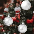 thumbnail image 4 of Paquete de 6 Bolas de decoración para colgar Navidad Árbol de Navidad Colgantes Adornos Ceremonia Party Decorations Hotel Home Supplies Silver AweSitey HA009800-04B, 4 of 6