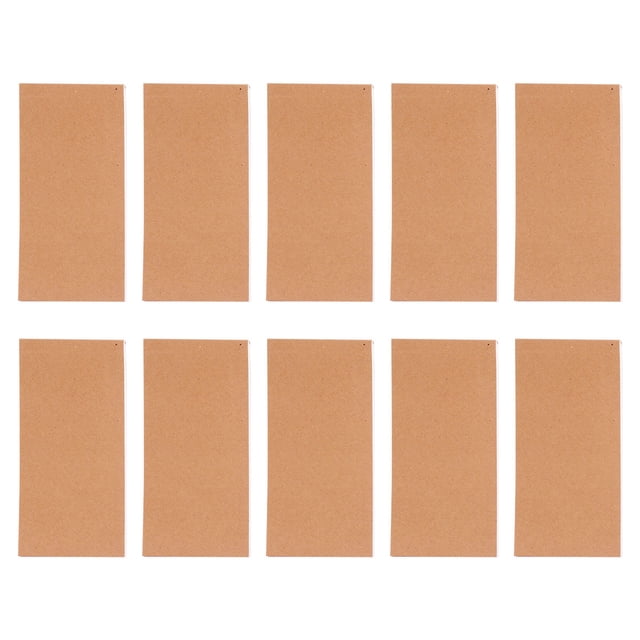 CIMAXIC mini notepad 10Pcs Tear Practical Notepad Kraft Paper Portable Blank Notebook Portable Memo Notebook Mini Daily Diary Notepad Student Exercise Book,5.51"X2.76"X0.04"