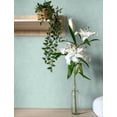 thumbnail image 3 of Advantage Buxton Light Blue Faux Weave Wallpaper, 3 of 3
