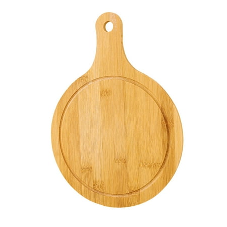 

FRCOLOR Home Simplicity Round Shape Bamboo Cheese Board Double Sides Available Miniature Cutting Board(33x25cm)