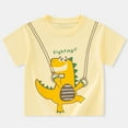 thumbnail image 4 of Boys T Shirts Boys Summer Short Sleeve T Shirts Dinosaur Graphic Kids Casual Top Comfortable Tee 5-6 Years, 4 of 4