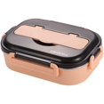 thumbnail image 3 of CABINAHOME Lunch Box  Bento Boxes for Student  Thermal Insulation Bento Lunch Box   High-Grade Stainless Steel Liner  Lunch Containers for Kids Lunch Box Stainless Steel Utensil Set, 3 of 10