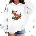 thumbnail image 3 of SonxaHe Big Girl Boy Hoodies Christmas Cartoon Print Long Sleeved Sweatshirt Kids Soft Holiday Party Casual Hoodies White,Sized 11-12, 3 of 6