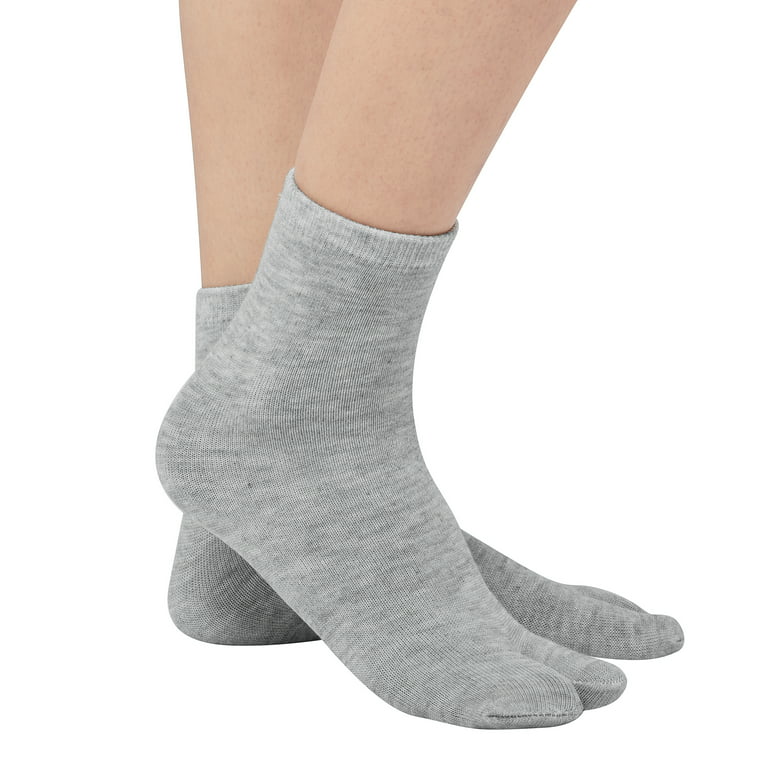 Cotton Socks, Two Toe Socks, Elastic Cotton Tabi Socks 3 Pairs, 3