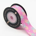 thumbnail image 2 of LEORX 1Pack Pineapple Ribbon Roll Grosgrain Polyester Pink Decoration for Women Birthday Party, 2 of 8
