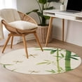 thumbnail image 4 of Green Botanical Round Area Rug 4Ft Washable Circle Rugs for Bedroom Dining Room, Farmhouse Dragonfly Non-Slip Carpet Floor Mats Indoor Outdoor Carpet Runner Aesthetic Home Decor, 4 of 8