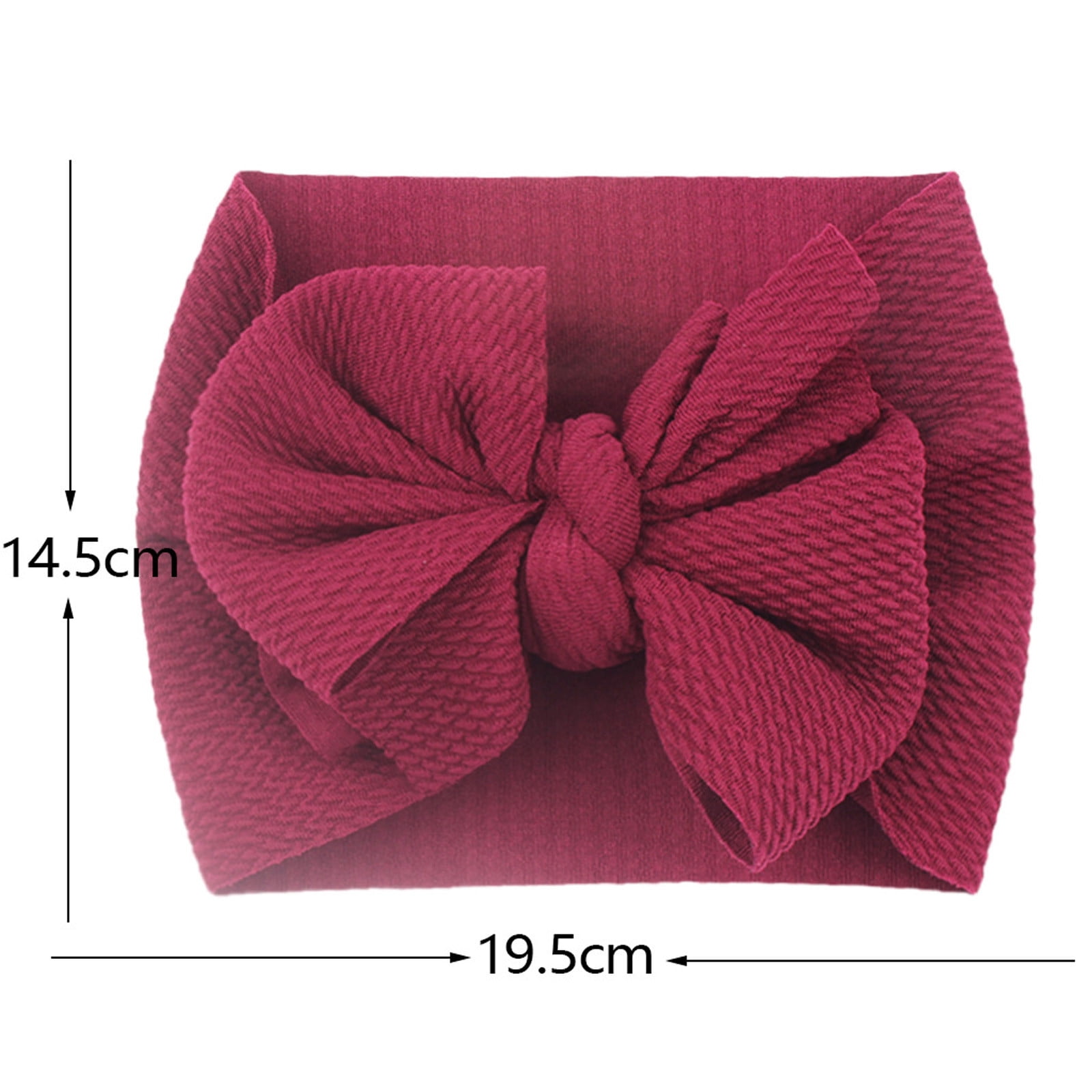 KVPLBQFD 10 Pack Bow Knot Headband for Baby Soft Big Flower Hairband Newborn Infant Soft Skin Friendly Headwraps Toddler Hair Accessories for Photography