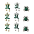 thumbnail image 2 of U8MO 18pcs Green Frog Alloy Enamel Metal Pendants Cute Animal Dangle Charms 22~34mm, 2 of 9