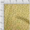thumbnail image 2 of oneOone Viscose Jersey Yellow Fabric Asian Paisley Floral Diy Clothing Quilting Fabric Print Fabric By Yard 60 Inch Wide, 2 of 4
