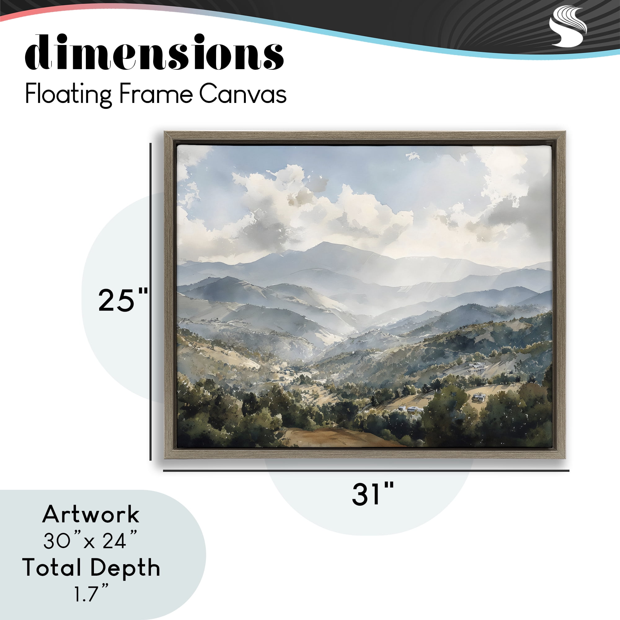 Stupell Industries Everything Under The Sun Brown Framed Floater Canvas Wall Art, design by Franklyn Gregory
