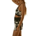 thumbnail image 3 of Douhoow 2pcs Knitted Outfits Women Sleeveless Bodycon Halter Neck Tie Dye Top + Short Set, 3 of 8