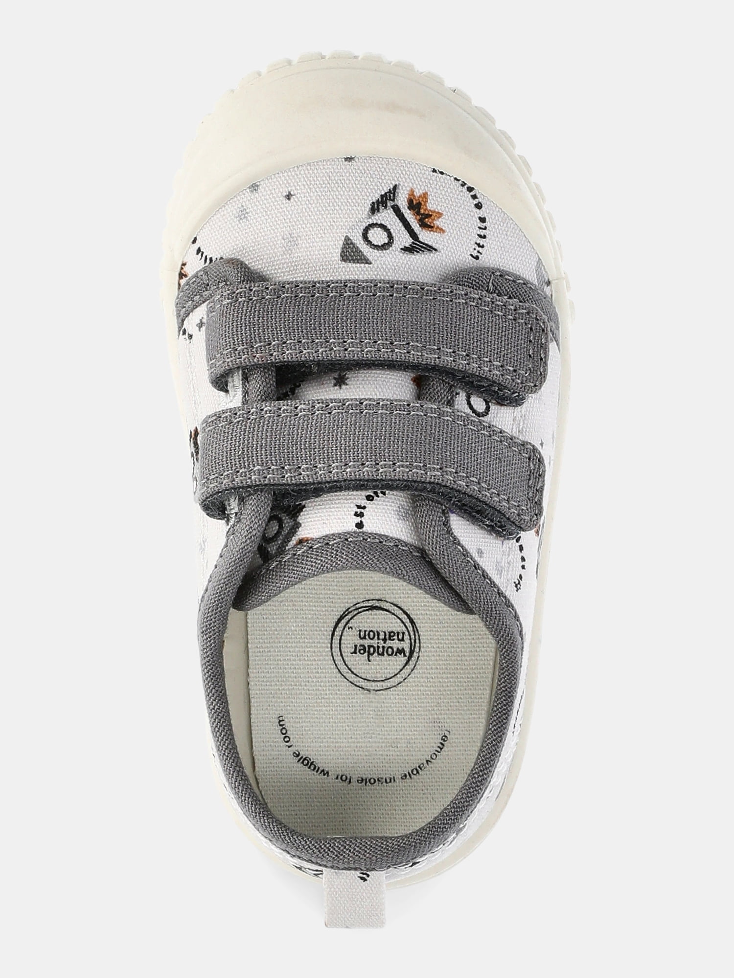 Wonder Nation Baby and Toddler Boys Bump Toe Sneakers with Adjustable Strap