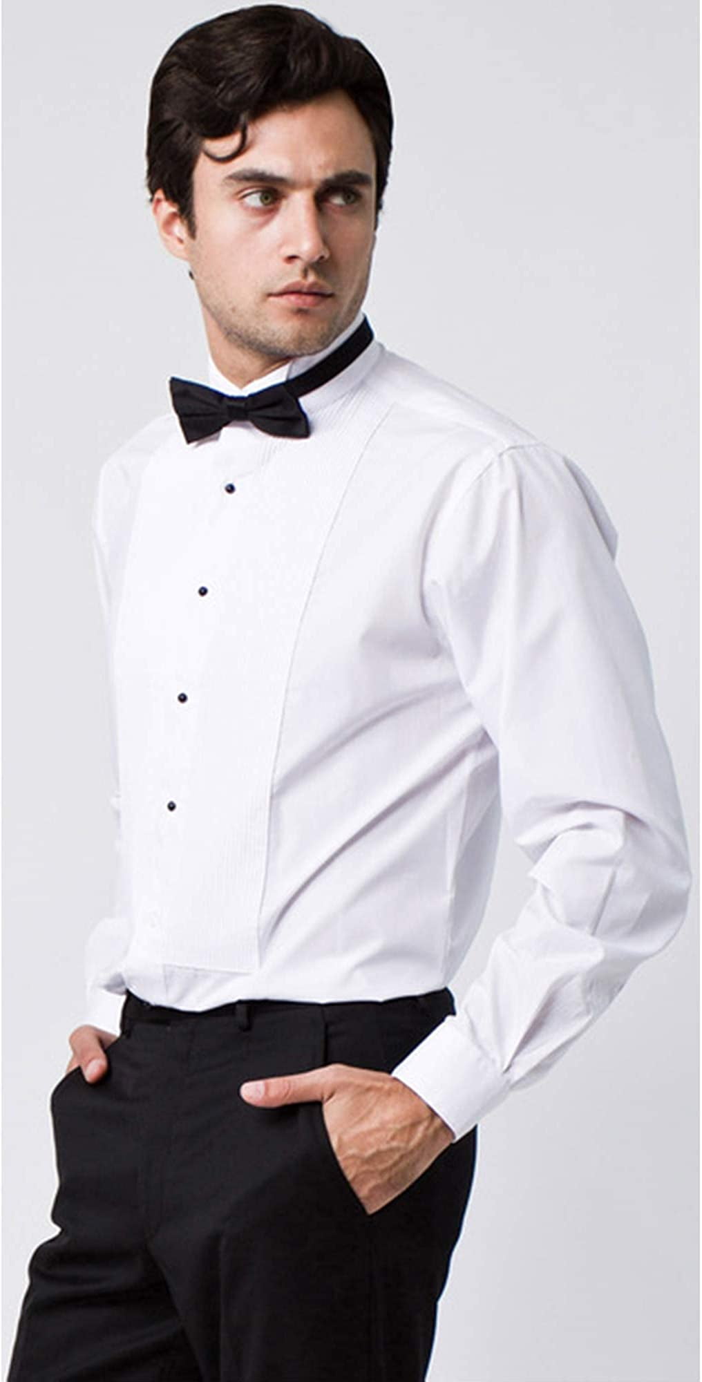 men's tuxedo shirt slim fit