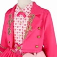 thumbnail image 4 of Pink Princess Costume Set, Halloween Cosplay Dress Set with Crop Jacket, Layered Ruffled Skirt & Heart Bag for Halloween, Birthday Party, 4 of 8