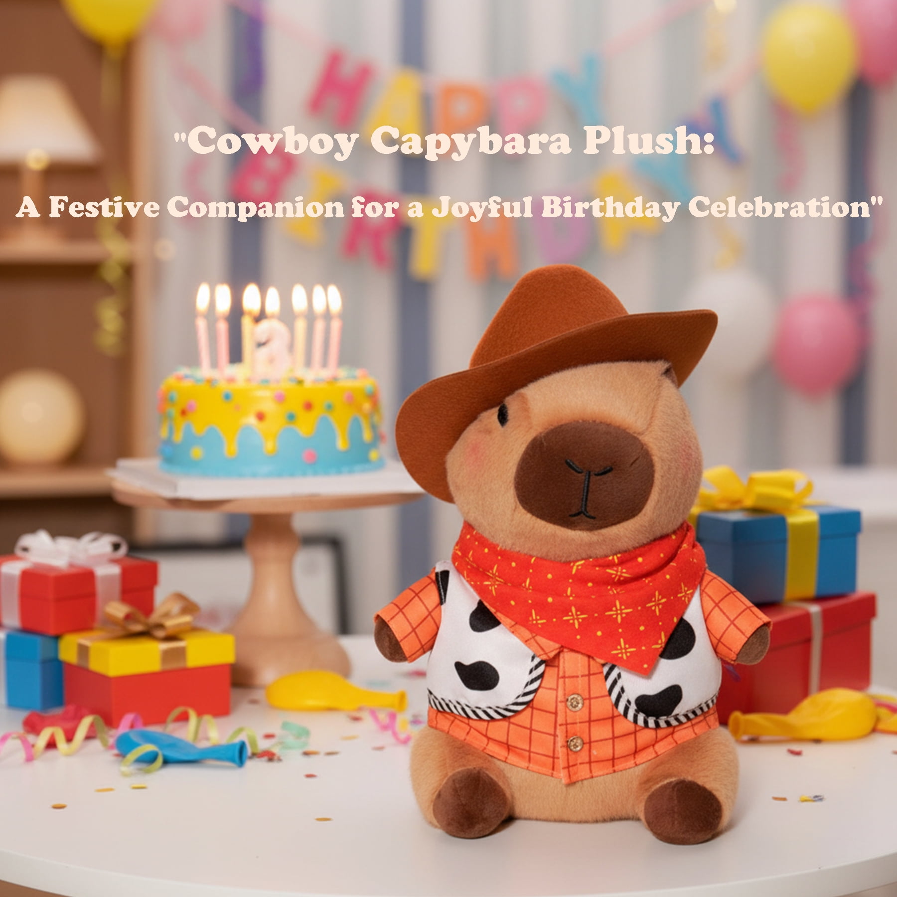 Dress-Up Capybara Plush Toy with Outfit & Accessories Set, Soft Stuffed Animal, 8/9/10-Piece Clothes & Bag Bundle, Gift for Kids