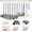1. Silver, variant on 38 count kitchen Cooking Utensils Set with Utensil Rack, and Stainless Steel Handle Cookware, Kitchen Tools, Non-Stick kitchen Gadgets, Dishwasher Safe (Rainbow)