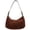 Coffee, variant on Moontgen Crescent Bag for Women with Inner Pocket Hobo Bag Zipper Handbag for Work(black)