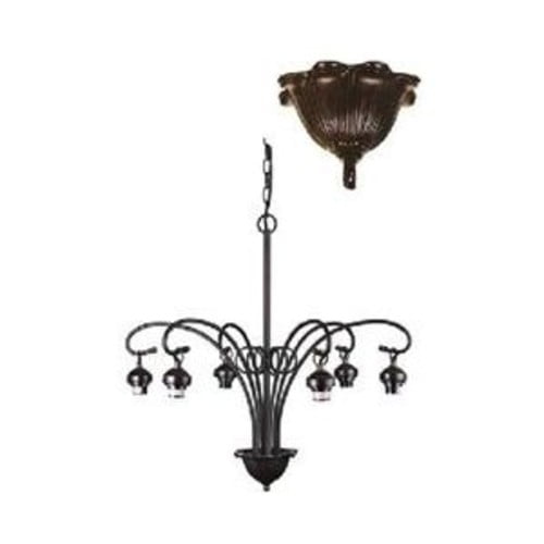 Meyda Tiffany 98631 Victorian - 6 Light Chandelier Hardware   Bronze Finish