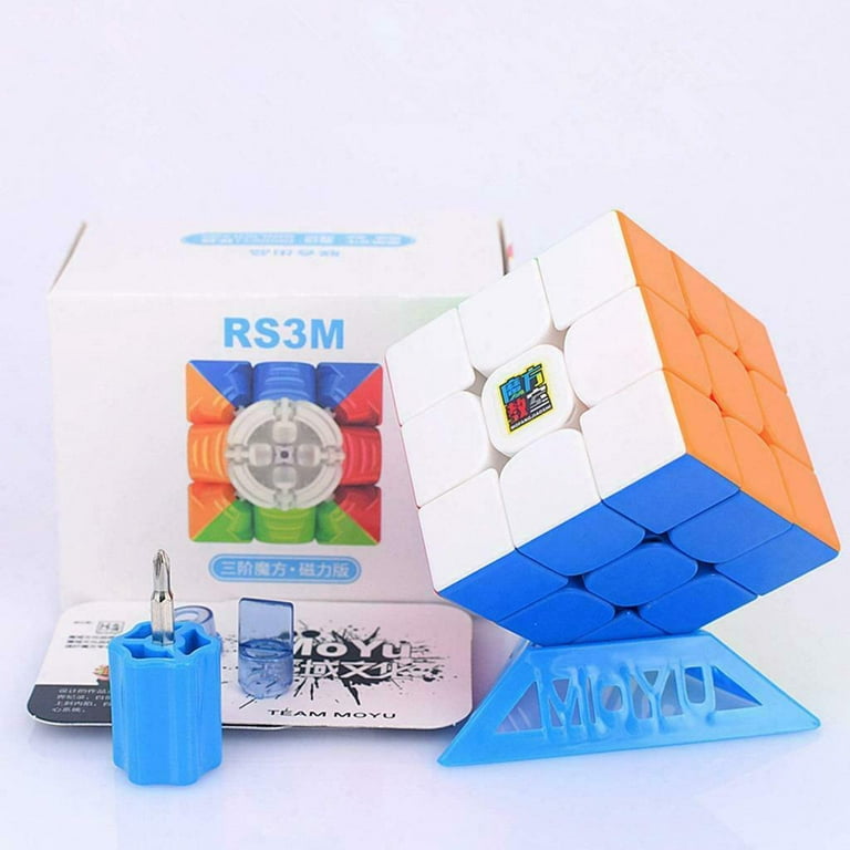Moyu RS3M 2020 3x3 Speed Cube Stickerless, Magnetic 3D Puzzle Magic Toy,  Smooth & Fast Cube (RS3M 2020 Magnetic Flagship Edition)