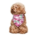 thumbnail image 4 of Disketp Flamingo Dog Bandanas 1PC Triangle Adjustable Puppy Bandana Bib Handkerchief for Large Medium Girl Dogs Pets Gift, 4 of 6