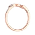 thumbnail image 2 of 1/5 Carat Crown Diamond Wedding Band Ring in 14K Rose Gold (Ring Size 9.25) (I1-I2 Clarity), 2 of 5