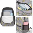 thumbnail image 4 of Pioneer Flower Floral Print Pattern 17" School Backpacks for Teens,Waterproof Oxford Fabric,S-Shape Padded Straps for School,Travel,Hiking,Camping, 4 of 5