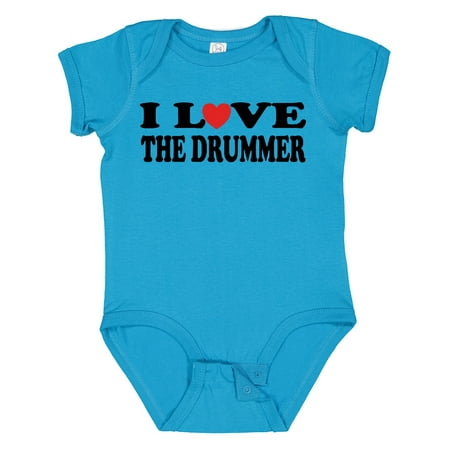

Inktastic I Love the Drummer Gift Baby Boy or Baby Girl Bodysuit