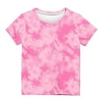 thumbnail image 3 of HAiming Kids Tie-Dyed Shirts Children Short Sleeve Graphic Tees Summer Casual Round Neck Crop Tops for Boys Girls, 3 of 3