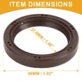 thumbnail image 6 of Unique Bargains 1 Pc Front Crankshaft Oil Seal for Hyundai Elantra 1995-2010 No.21421-23020, 6 of 7