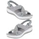thumbnail image 2 of Sandalias Plataforma Baja Con Cierre Aro Y Bucle para Mujer Viajes Al Aire Libre, 2 of 9