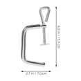 thumbnail image 2 of WHAMVOX 2Pcs Pasta Machine Clamp Replacement Plated Silver Holder Clip for Secure Pasta Maker Fixing, 2 of 8