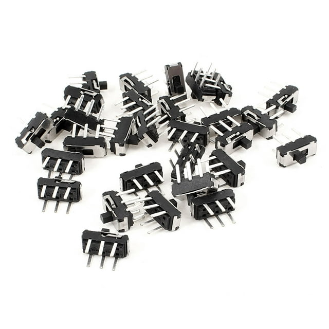 Unique Bargains 30 Pcs Interrupteur Vertical Mini DIP 1P2T 6 Broches 9x4x3.5mm