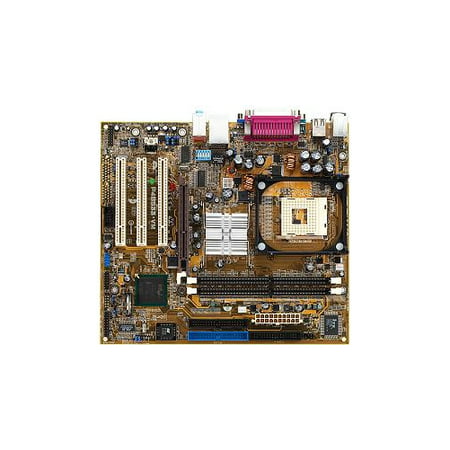Refurbished-AsusP4B533-VMSocket 478 motherboard for Intel Pentium 4, Intel 845G, ICH4, 533/400 MHz FSB, 2 x 184-pin DDR DIMM Sockets support max. 2GB, 1 x AGP 4X, 3 x PCI, IDE, On board